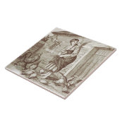 Repro Wm WIse Minton Country Life Sepia Fliese (Seite)