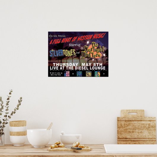 Reproduction Concert Poster (Küche)