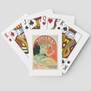 Reproduction of a poster advertising 'Pippermint', Spielkarten