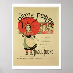 Reproduction of a poster advertising the operetta