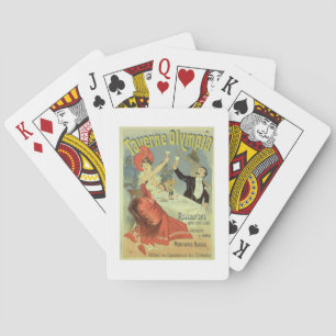 Reproduction of a poster advertising the 'Taverne Spielkarten