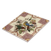 Reproduction Viktorianisch Aesthetic Bird & Blume Fliese (Seite)