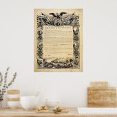 Reproduktion der Emanzipationsproklamation Poster (Küche)