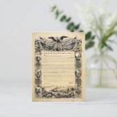 Reproduktion der Emanzipationsproklamation Postkarte (Stehend Vorderseite)