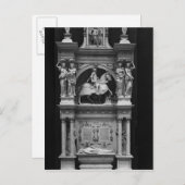 Reproduktion des Grabes von Louis de Breze Postkarte (Vorne/Hinten)