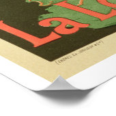 Reproduktion einer Plakatwerbung "Loie Fuller" Poster (Ecke)