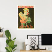 Reproduktion einer Plakatwerbung "Loie Fuller" Poster (Heimbüro)