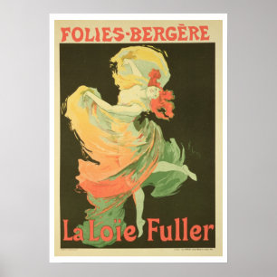 Reproduktion einer Plakatwerbung "Loie Fuller" Poster