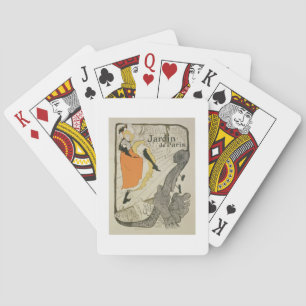 Reproduktion eines Plakats "Jane Avril" Spielkarten