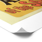 Reproduktion eines Plakats Werbung an einer "Ausst Poster (Ecke)