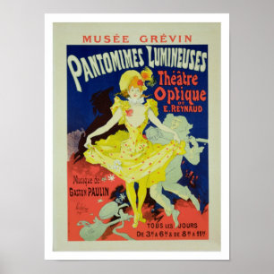 Reproduktion eines Plakats Werbung "Pantomimes L Poster