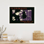 Reproduktion eines Plakats Werbung "Victor Bicyc Poster (Küche)