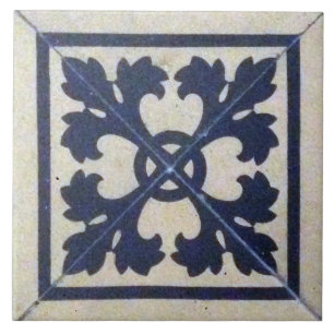 Reproduktion viktorianischer Fliesen Blau-weiße De