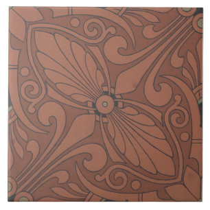 Reproduktion Vintage Geometrisch Altgriechisch Ter Fliese
