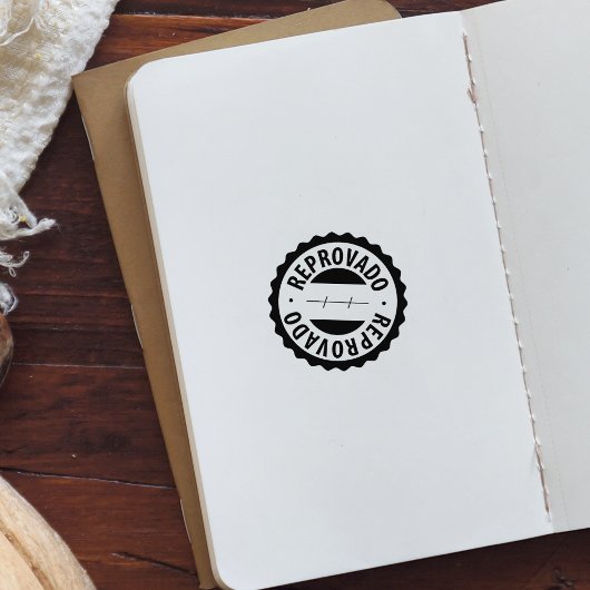 Reprovado, portugiesische Briefmarke aus Kautschuk Gummistempel