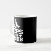 Reps For Jesus Funny Christian Gym Fitness Biceps  Kaffeetasse (Vorderseite Links)