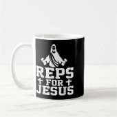 Reps For Jesus Funny Christian Gym Fitness Biceps  Kaffeetasse (Links)
