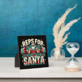 Reps for Santa - Funny Christmas Fitness Fotoplatte (InSitu)