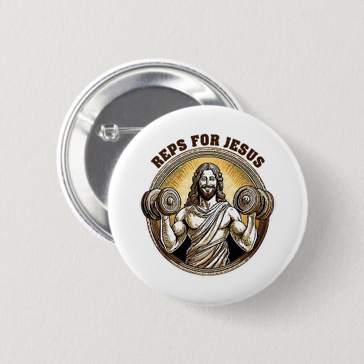 Reps für Jesus Button (Vorne & Hinten)