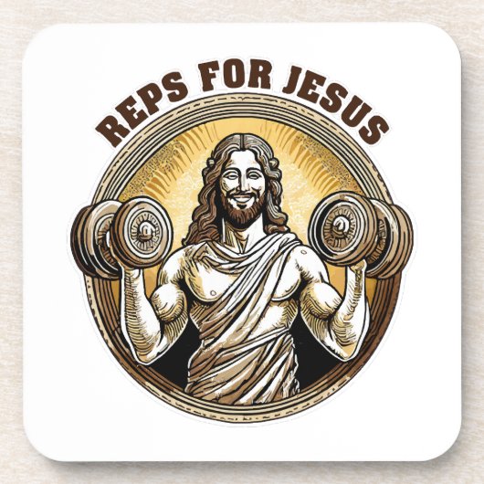 Reps für Jesus Getränkeuntersetzer (Vorderseite)