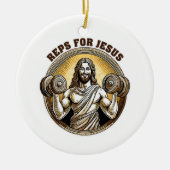 Reps für Jesus Keramik Ornament (Vorne)