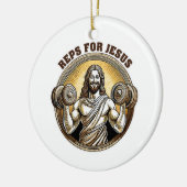 Reps für Jesus Keramik Ornament (Links)