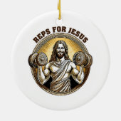 Reps für Jesus Keramik Ornament (Hinten)