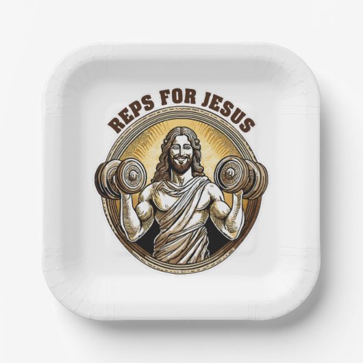 Reps für Jesus Pappteller (Vorderseite)