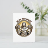 Reps für Jesus Postkarte (Stehend Vorderseite)