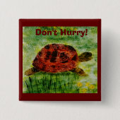 Reptil Animal Art Tortoise Custom Button (Vorderseite)