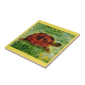 Reptil Animal Art Tortoise Fliese (Seite)