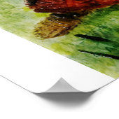 Reptil Animal Art Tortoise Poster (Ecke)