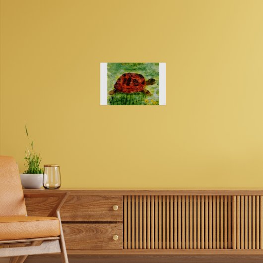 Reptil Animal Art Tortoise Poster (Wohnzimmer 2)