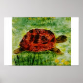 Reptil Animal Art Tortoise Poster (Vorne)