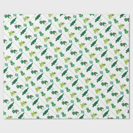 Reptil Geschenkpapier (Flach)