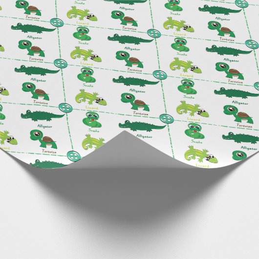 Reptil Geschenkpapier (Ecke)