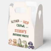 Reptil Kindergeburtstag Party Geschenkschachtel (Geöffnet)