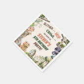 Reptil Kindergeburtstag Party Serviette (Ecke)