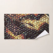 Reptil Leder mit gelblich-braunen Flecken? Badhandtuch Set (Handtuch)