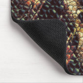 Reptil Leder mit gelblich-braunen Flecken? Mousepad (Ecke)