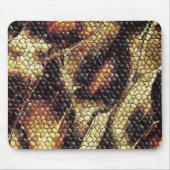 Reptil Leder mit gelblich-braunen Flecken? Mousepad (Vorne)