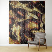 Reptil Leder mit gelblich-braunen Flecken? Wandteppich (Beispiel)