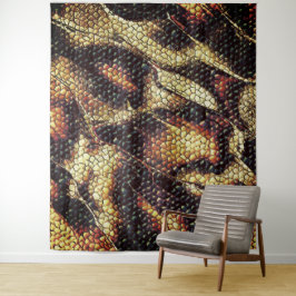 Reptil Leder mit gelblich-braunen Flecken? Wandteppich