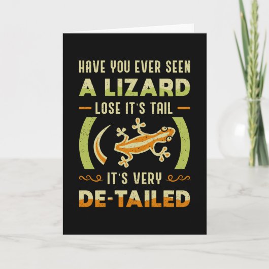 Reptil Lizard Gecko TierReptilien Funny Geschenk Karte (Vorderseite)