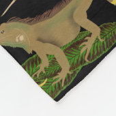 Reptil, Lizards und Amphibienmuster Fleecedecke (Ecke)