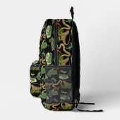 Reptil, Lizens und Amphibien Kids Monogram School Bedruckter Rucksack (Rechts)