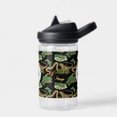 Reptil, Lizens und Amphibien Kids Monogram School Trinkflasche (Links)