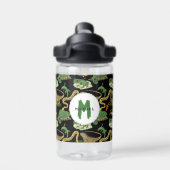 Reptil, Lizens und Amphibien Kids Monogram School Trinkflasche (Rückseite)
