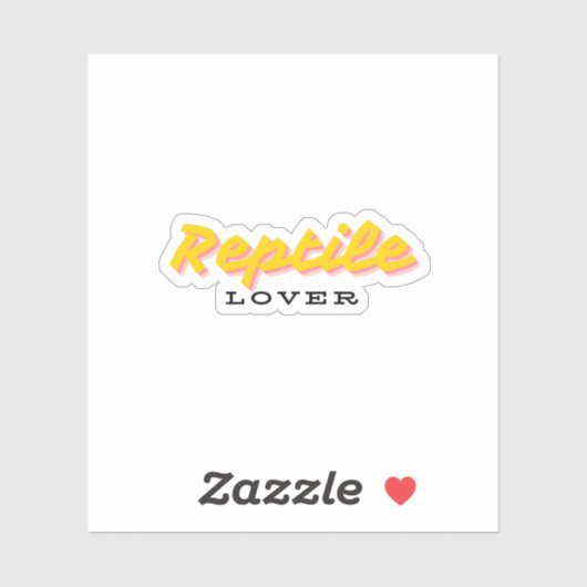 Reptil Lover Aufkleber (Blatt)