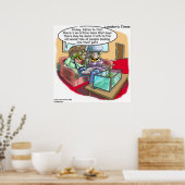 Reptil People Funny Cartoon Poster (Küche)